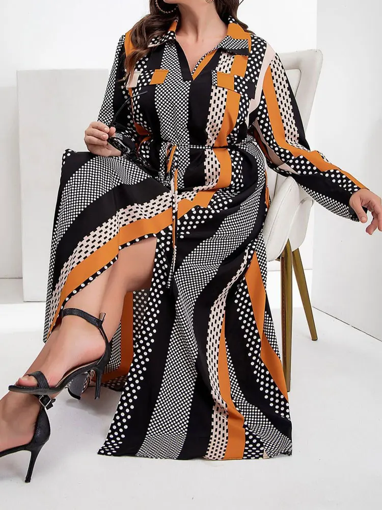 Рисунок 4 - Женское длинное платье в горошек