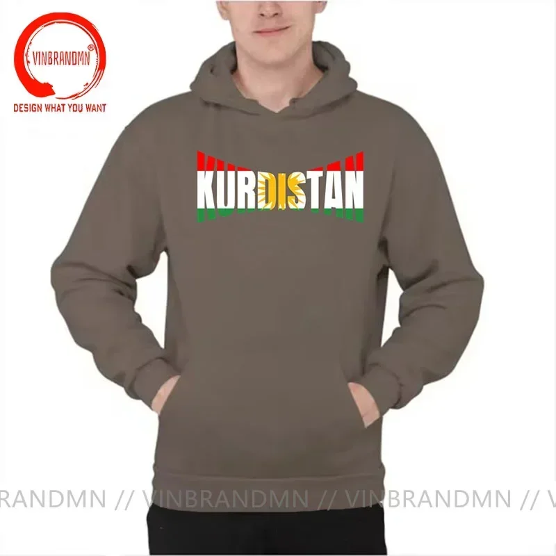 Толстовки с флагом Курдистана мужские толстовки капюшоном Курдыстана уличная