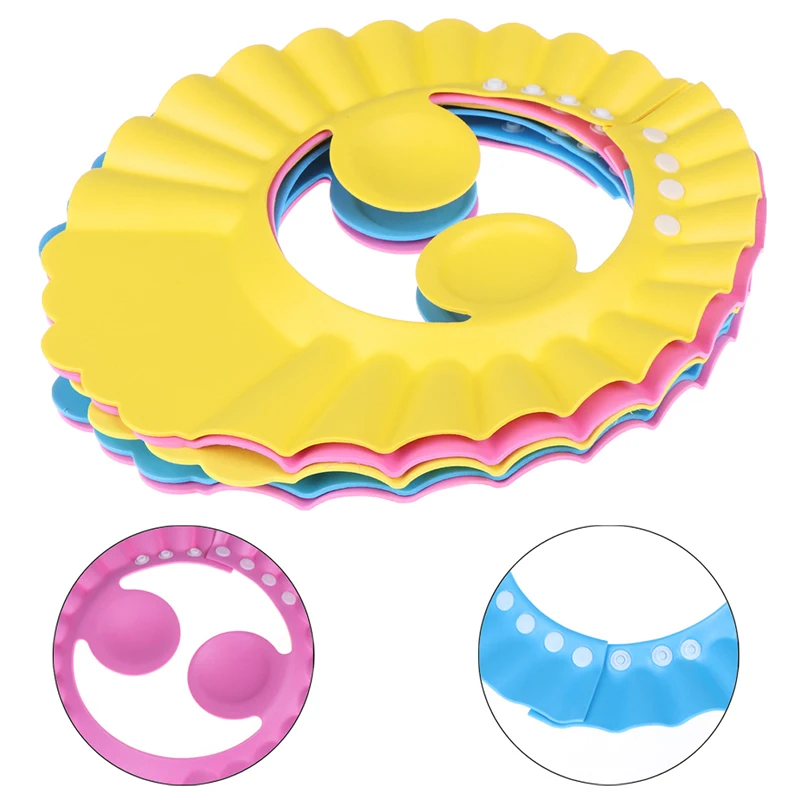 

Durable Baby Shower Adjustable Cap Children Shampoo Bath Wash Hair Shield Hat Bathing