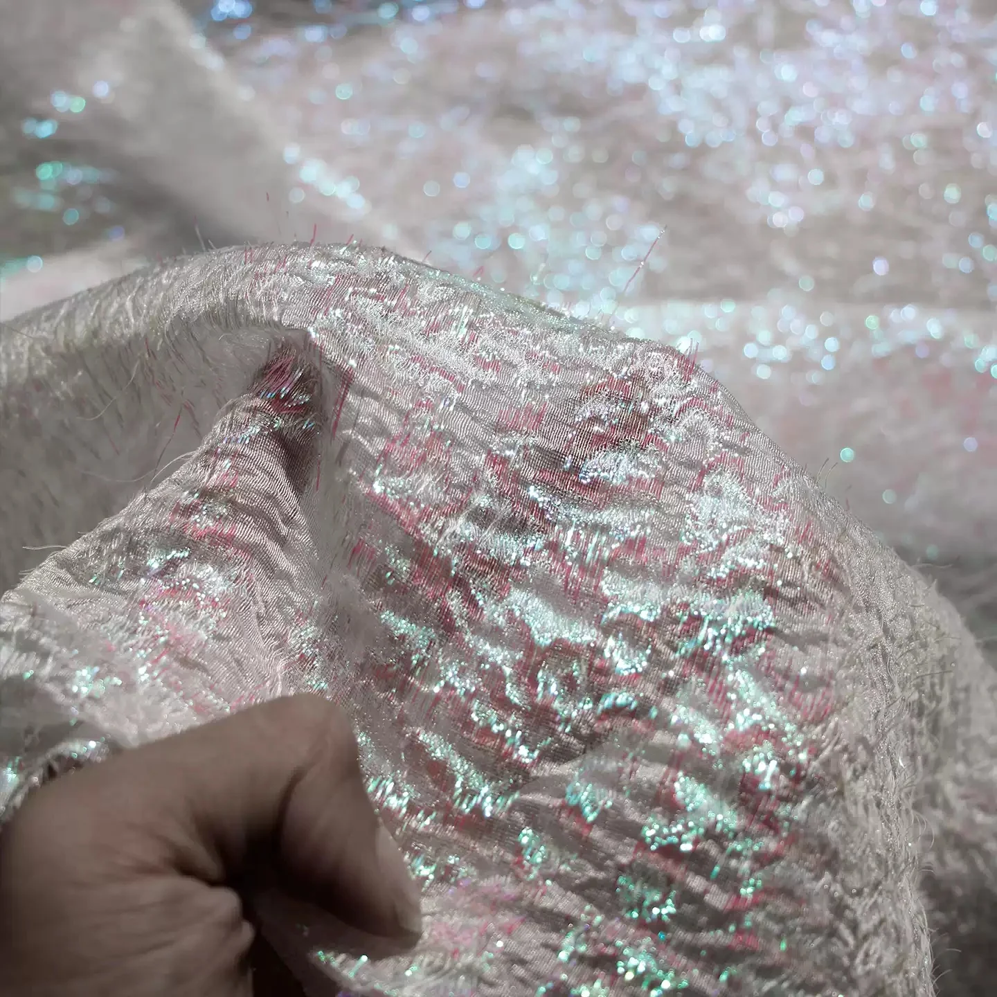 Фото Ткань Dream Color Shiny с 3D-текстурой и плиссировкой для китайской одежды, декораций для сцены, модных украшений и поделок своими руками №4