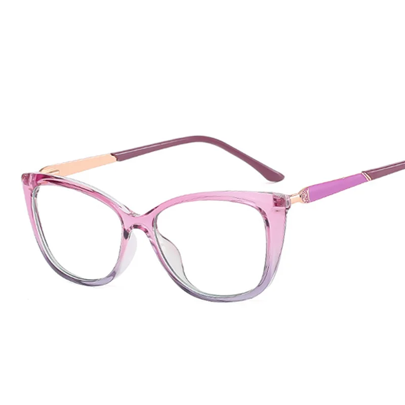 Ralferty 2022 модные очки кошачий глаз прозрачная оправа компьютерный блок синий