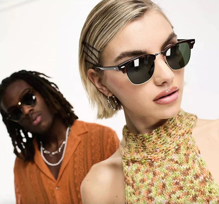 3016 мужские дизайнерские классические квадратные очки в черной оправе модные