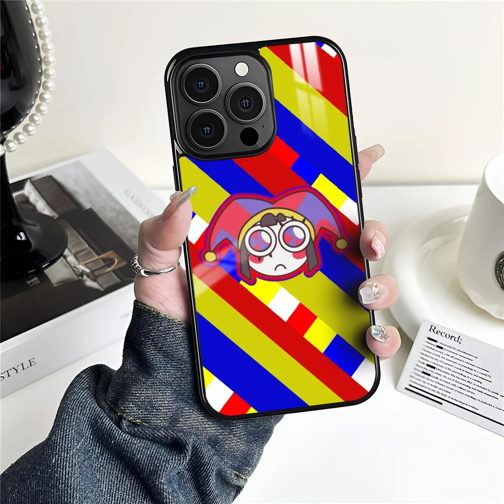 Фото Удивительный цифровой чехол для телефона C-Circus для iPhone 16, 15, 14, 13, 12, 11 Pro Xs Max Mini Plus, противоскользящий, жесткий чехол №2