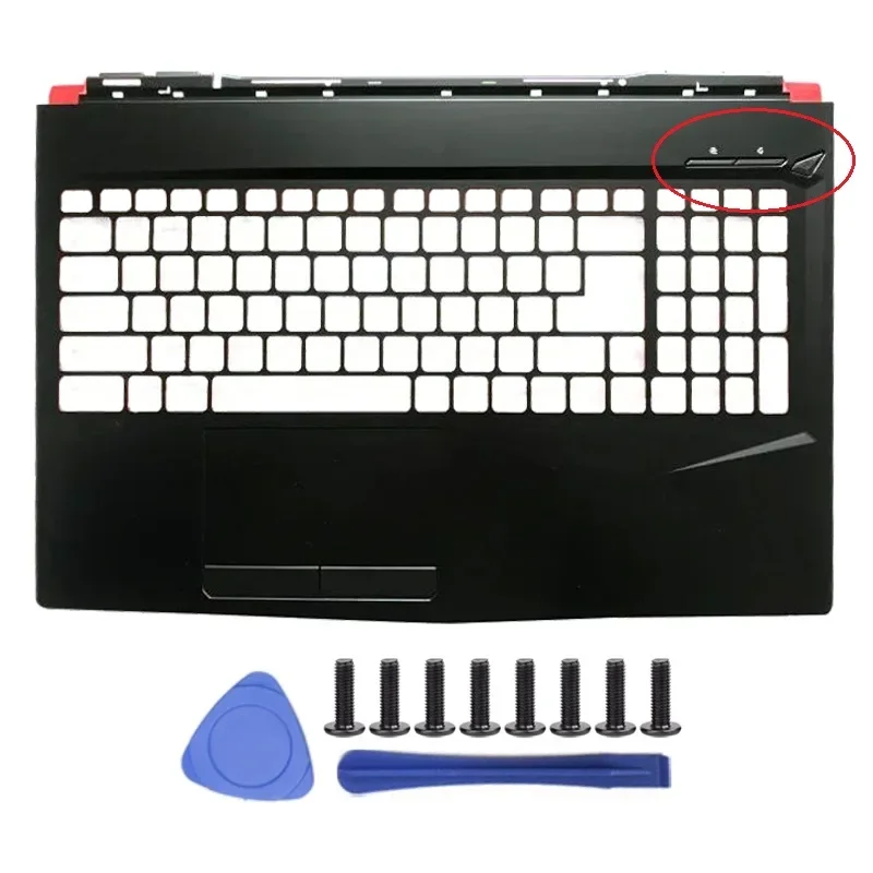 Фото Новый корпус для ноутбуков MSI GL63 GP63 MS-16P4 16P5 16P6 16P7 16P8: верхняя часть корпуса (пальмрест), нижняя часть корпуса, аксессуары для ноутбуков, крышка шарниров №2