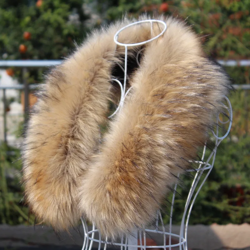 Imitation Fur Collar Faux Fox and Racoon Hats Furry Collar Decorative Hat Collar Shawl Scarf Hat Hats Winter Women luxury