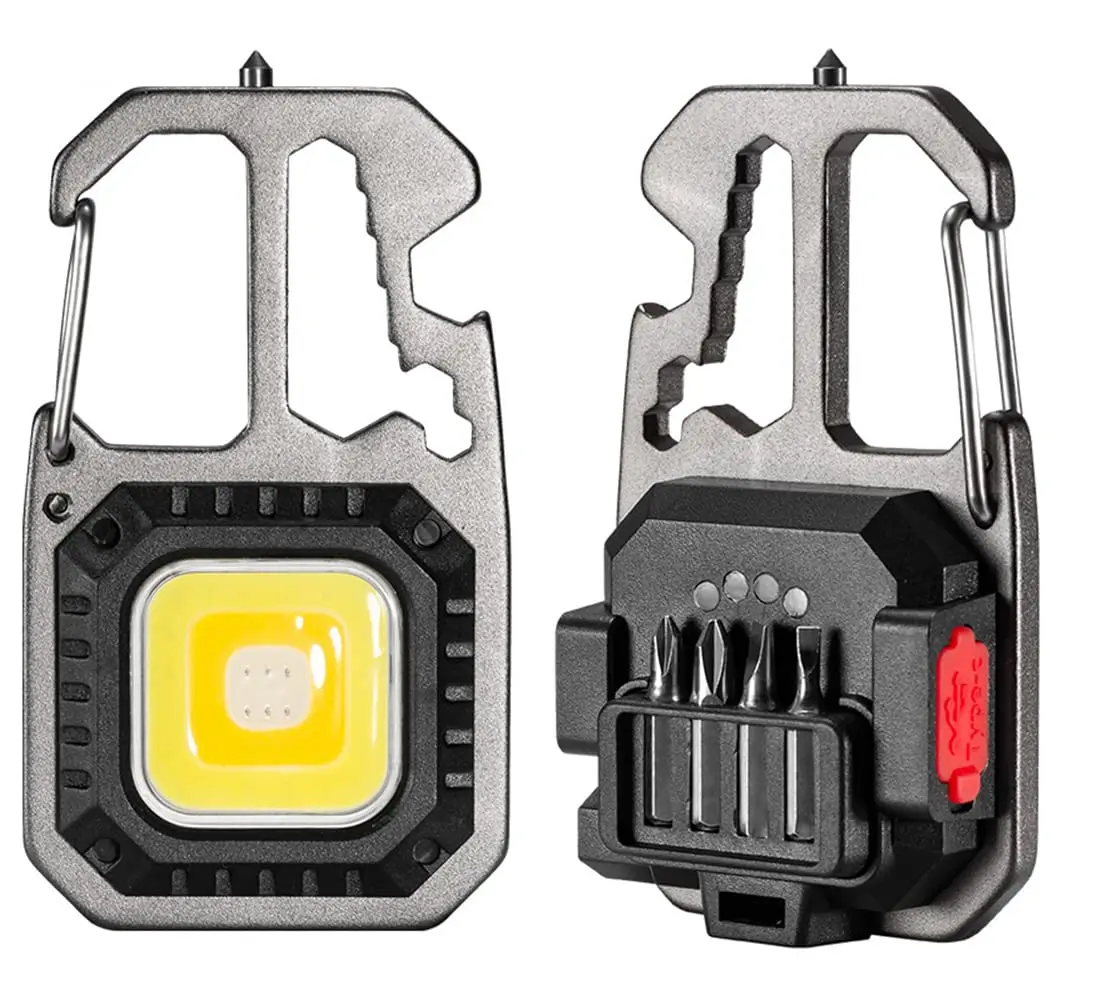 

Брелок с COB фонарь фонариком, фонафонарь с минимальным карманом, Многофункциональный перезаряжаемый фонарик для кемпинга, походов