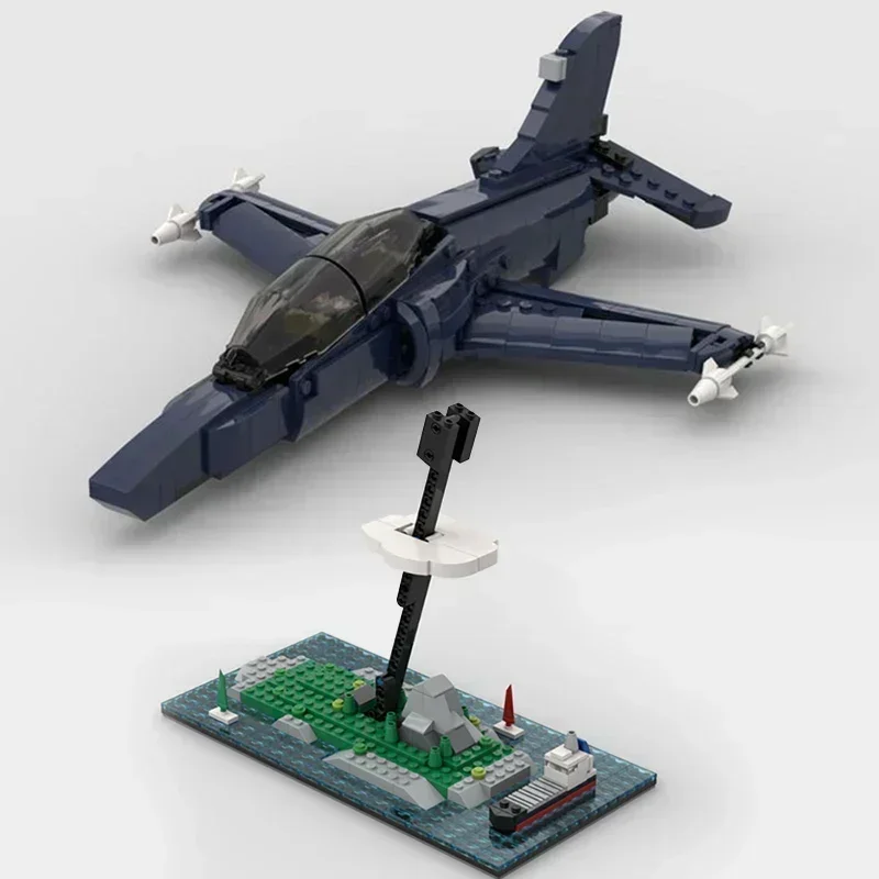 Модель военного самолета Moc строительные блоки CT-155 Hawk Fighter модульные подарки