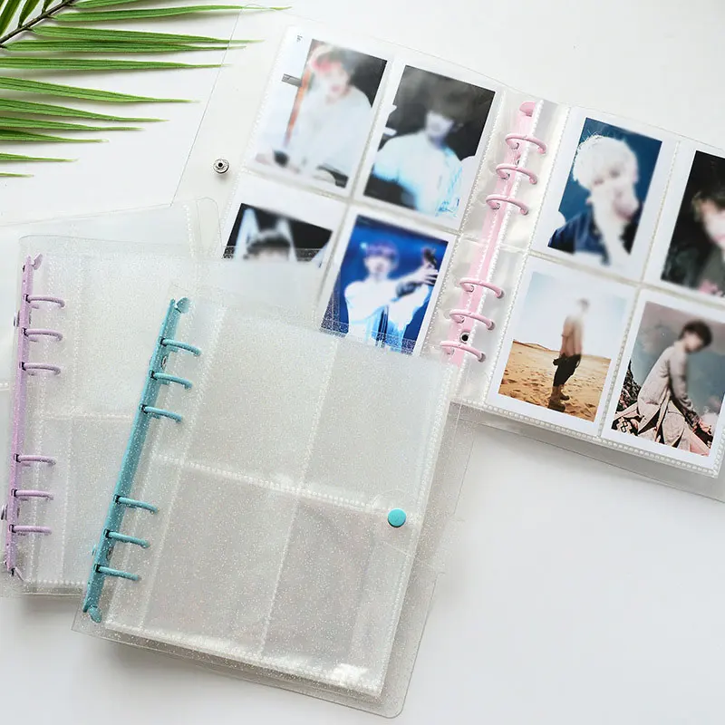 

3/5 Inches Photo Album Transparent Card Holder Large Capacity Card Bag Loose Leaf Photo Holder Plug-in Business Card Bags New