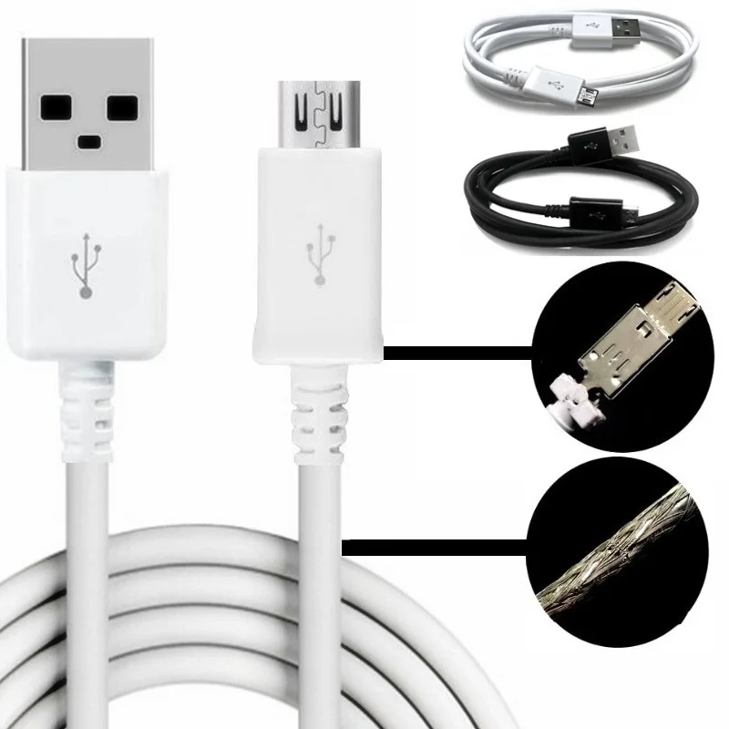 

Зарядный кабель Micro USB 10 шт., кабели для синхронизации данных для Samsung S5, S6, S7, J3, 1 м, оригинальный для Honor 7A, 8C, 8X, для Redmi 7, 9, Huawei