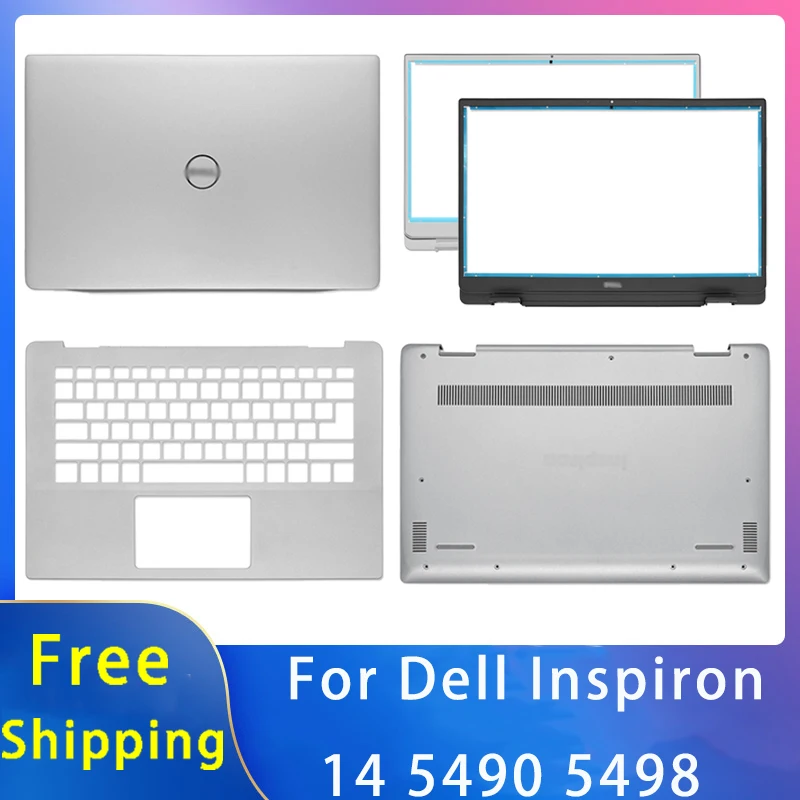 

Новинка, чехол для ноутбука Dell Inspiron 14 5490 5498, Сменные аксессуары для ноутбука, задняя крышка ЖК/передняя панель/Упор для рук/нижняя часть сере...