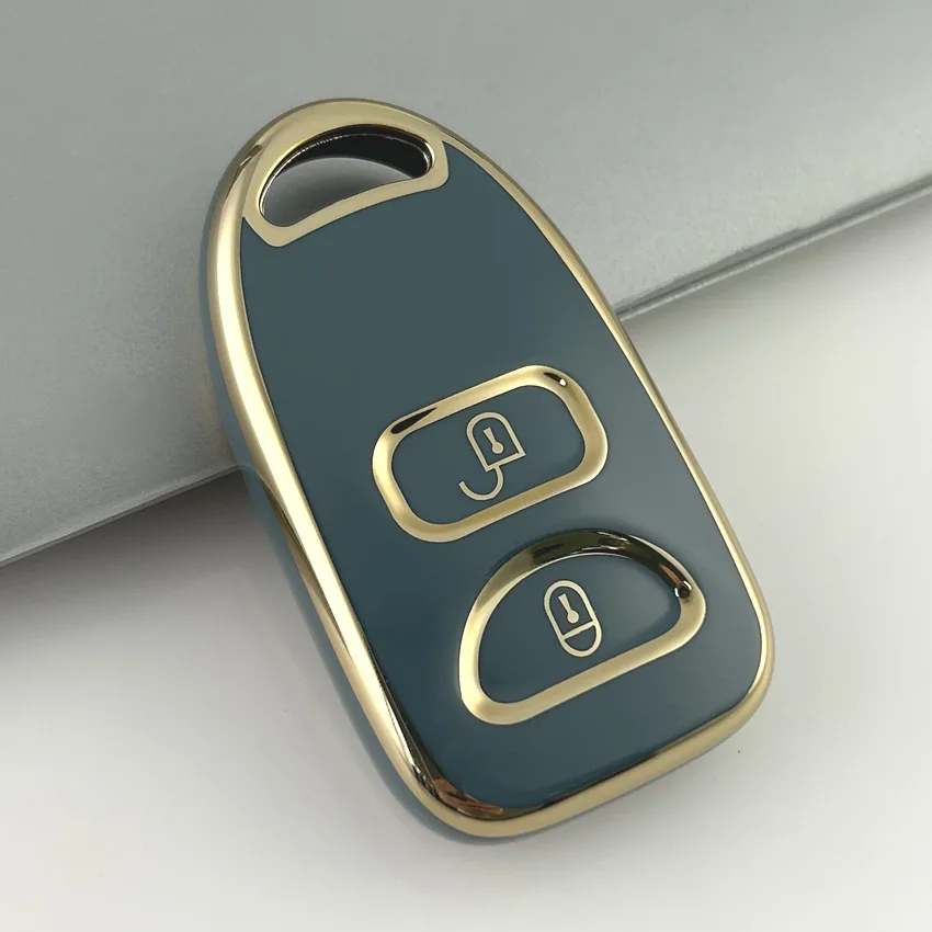 

Для Hyundai Tucson 2005 Santa Fe 2008 I10 IX25 Grand Stareks 3 кнопки TPU Shell Fob Holder Car Smart Key Cover Чехол Accessories