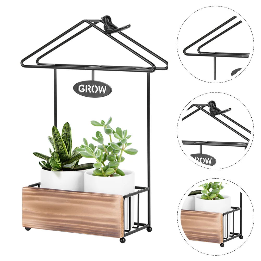 

Flowerpot Hanging Shelf Indoor Flowerpot Wall Rack Plant Pot Iron Rack for Home