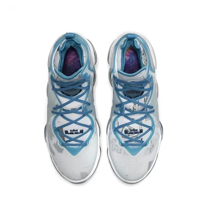 Фото Nike Lebron 19, амортизирующие, прочные, поддерживающие, практичные баскетбольные кроссовки Mid Top Air Zoom для мужчин и женщин №3