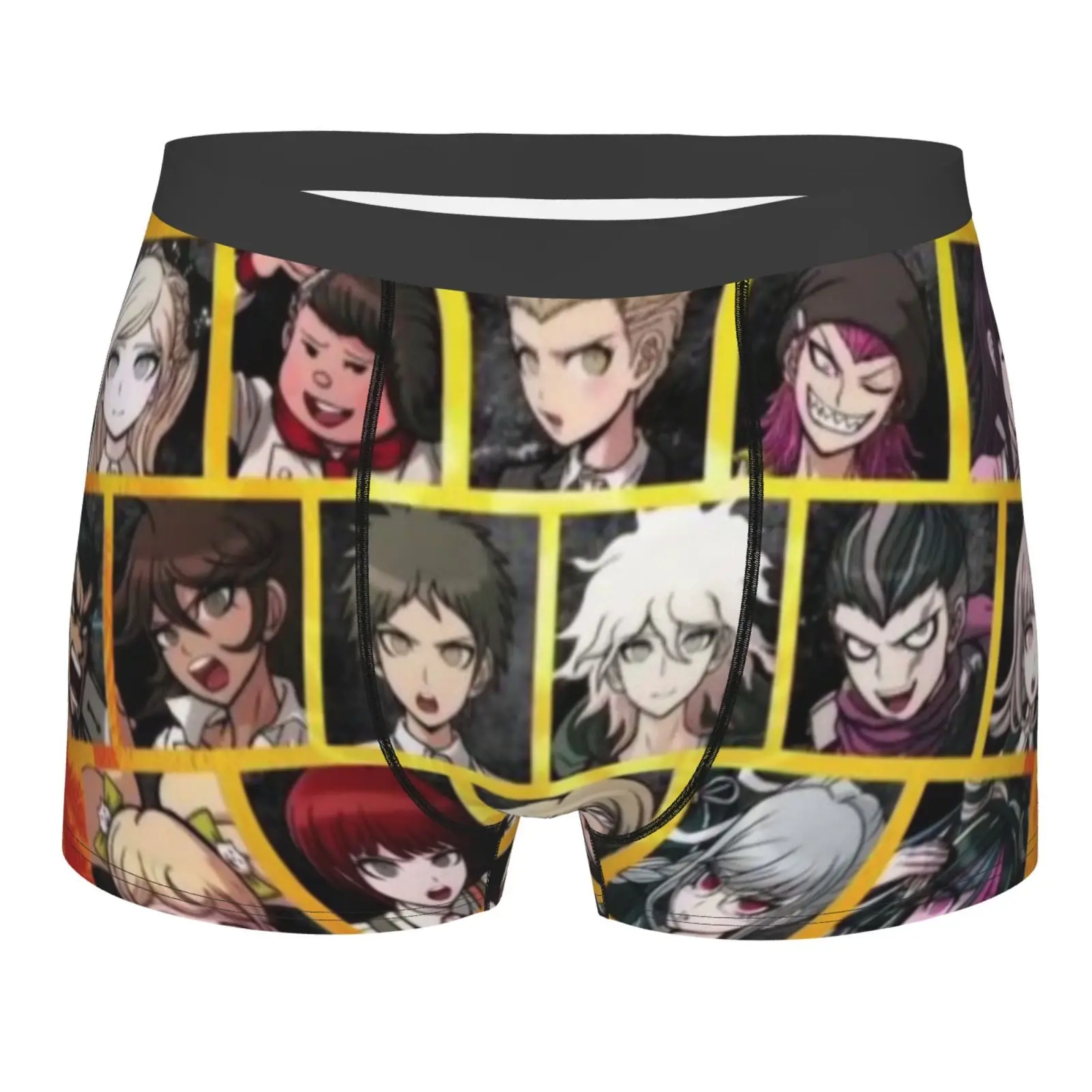 

Danganronpa 2 957 Boxer Briefs Underwear Set Boxer Sexy Hombre Polyester For Boys Men's Panties For Gay Men Low If U Dare Ware