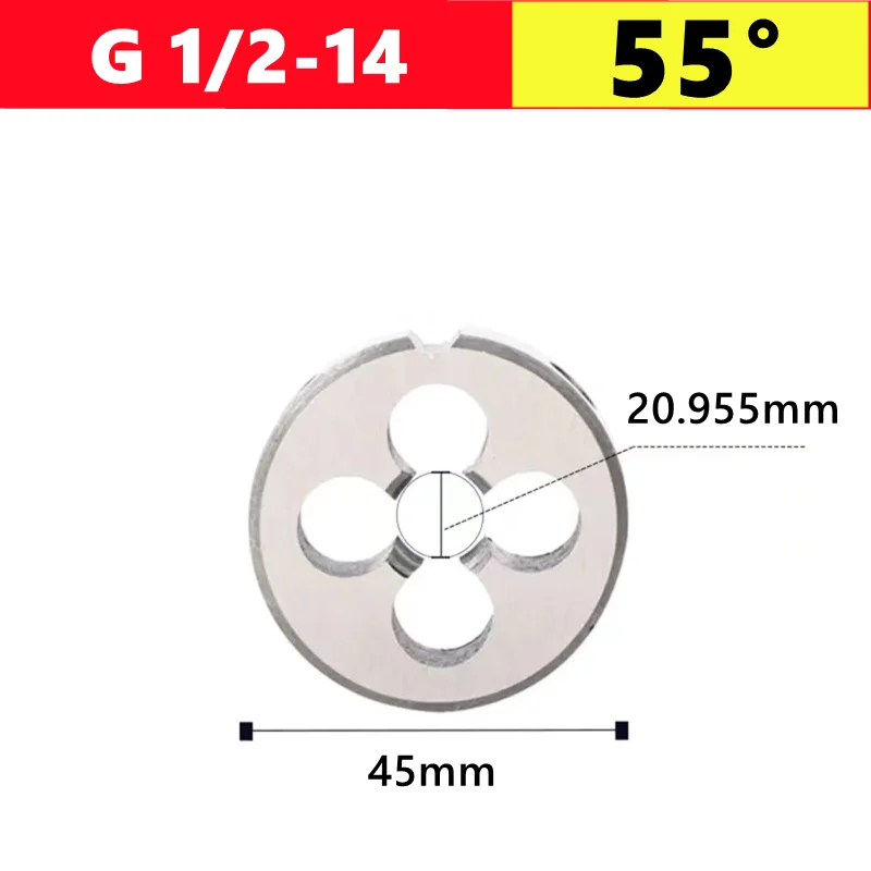 

Г НПТ 55 ° /60 ° Матрица для трубной резьбы 1/8 1/4 3/8 1/2 3/4 1 дюйм 2 дюйма, используется в качестве инструмента для нарезания резьбы с внешней резьбой водопроводных труб