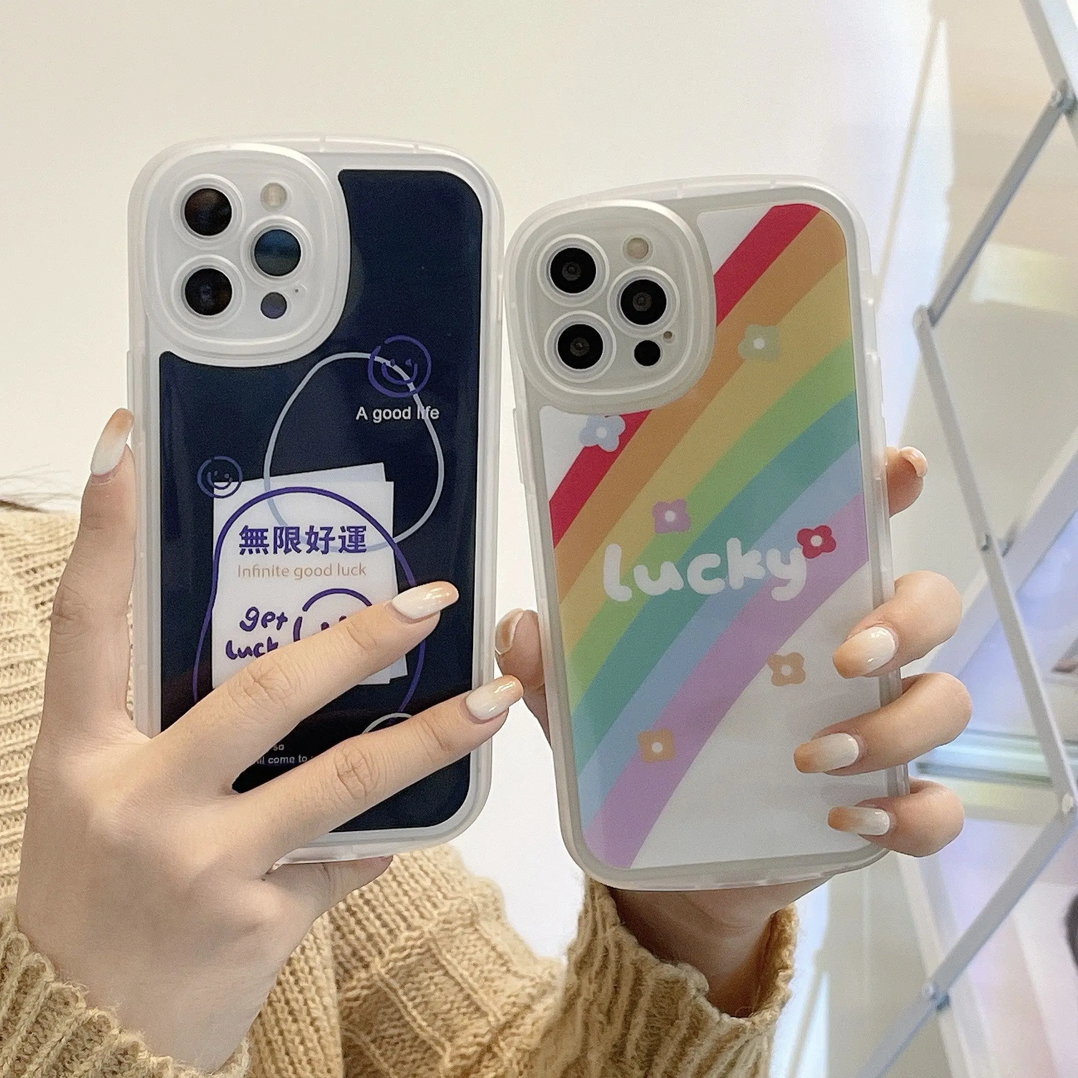 

Rainbow Phone Case for iPhone 11 12 13 mini pro XS MAX 8 7 Plus X XR Cover