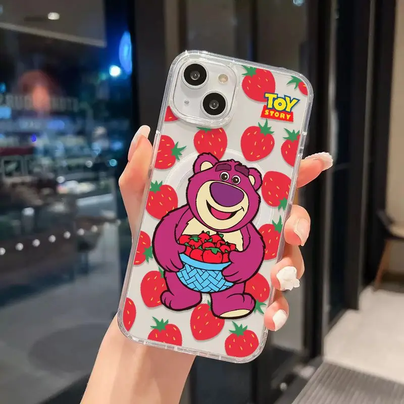 Cartoon Toy Story Woody Magsafe Magnetic Phone Case for Samsung Galaxy S25 S24 S23 S22 S21 S20 FE Plus Ultra 5G Soft Clear Cover