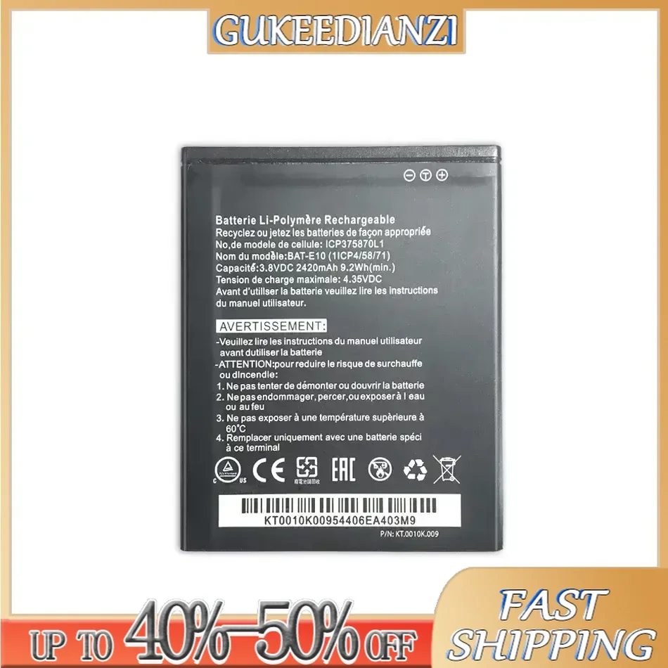 Аккумулятор мобильного телефона для Acer Liquid Z530 LTE T02 Z530S BAT E10 BAT-E10 (1ICP4/58/71) ICP 9375870 L1 2420