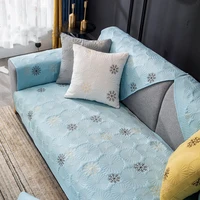 embroidery sofa cover all season universal sofa flower dandel pattern cotton slipcover sofa cover 1234 seater for living room