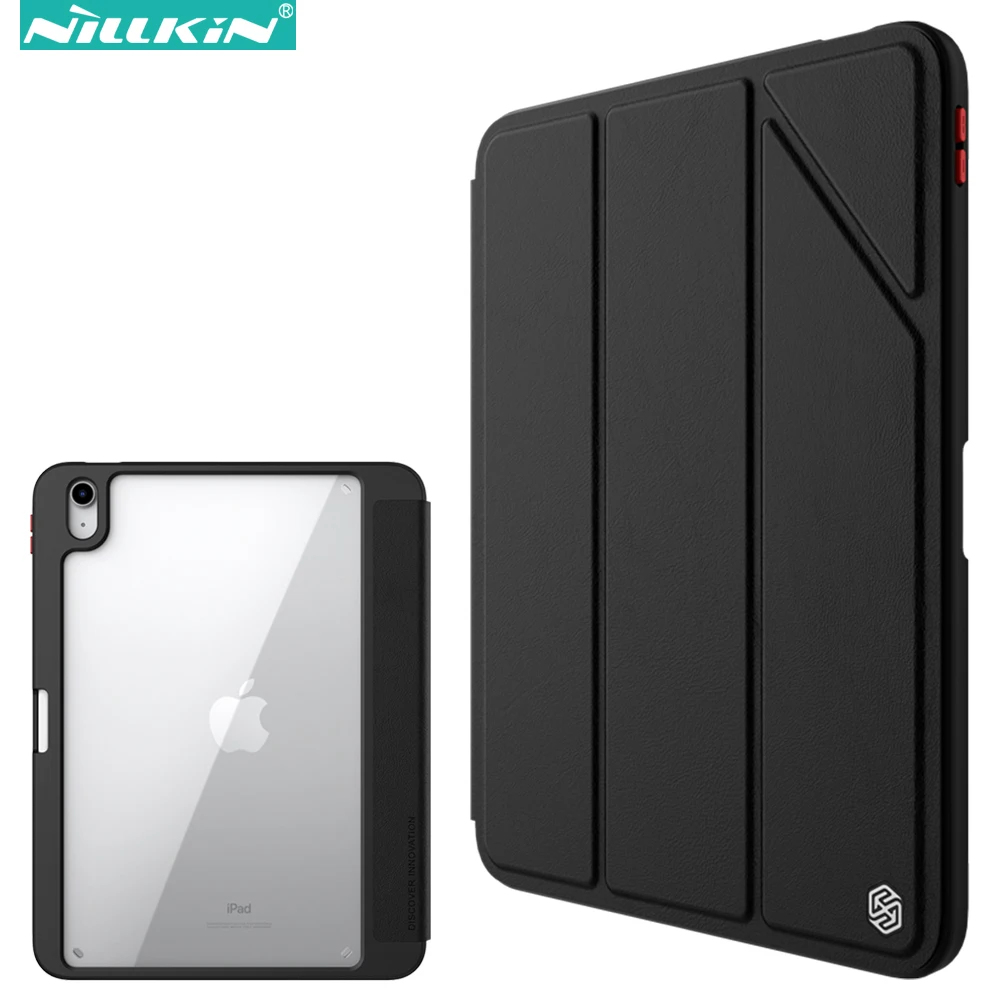 

Конический кожаный чехол Nillkin для Apple iPad 10 (2022) /10,9 2022, защитный чехол для скользящей камеры, умный флип-чехол