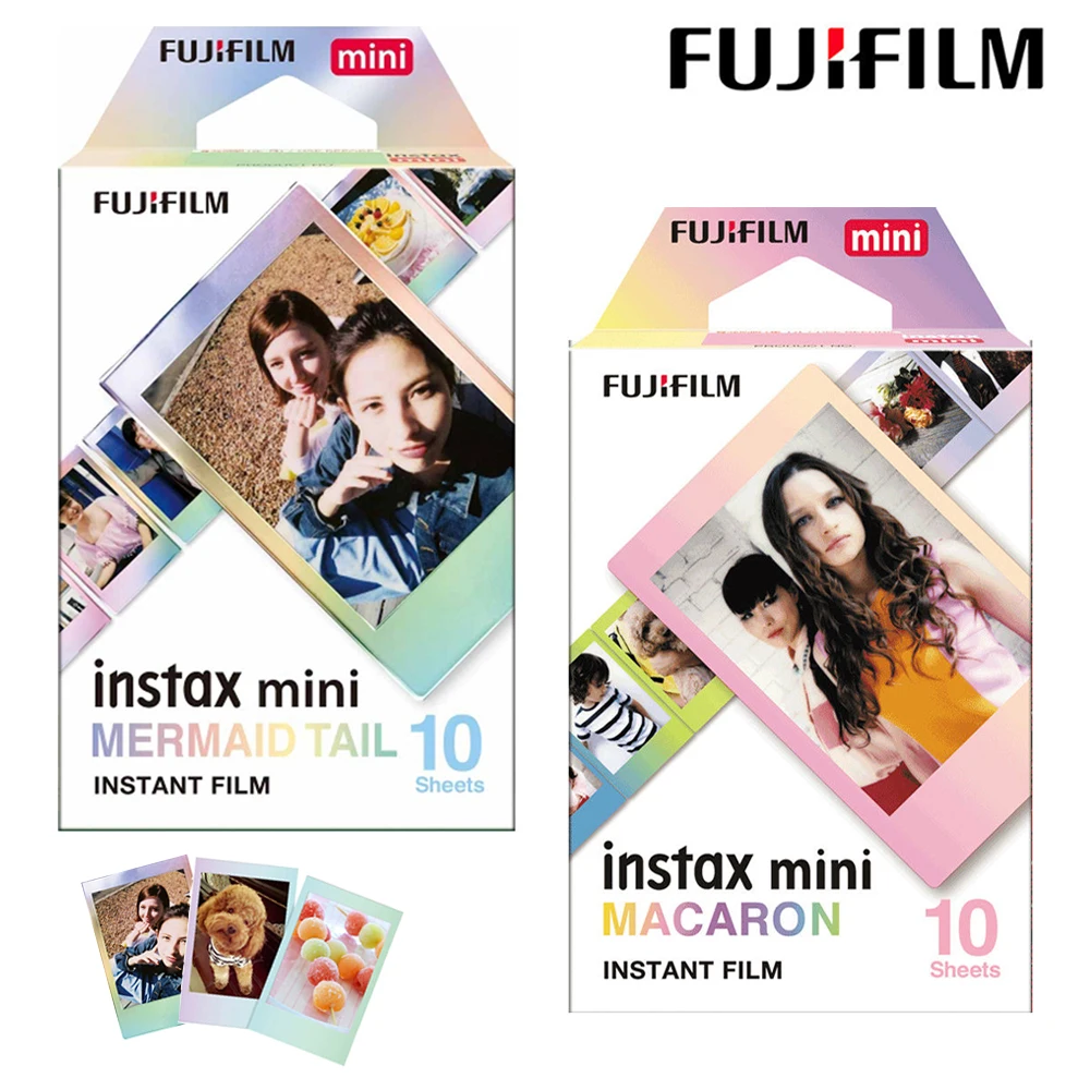 

Fujifilm Instax Mini Film Mermaid Tail + Macaroon Instax Mini 11 цветных пленок 20 шт. для Fuji Instant Mini 9 7s 70 Camera SP-1