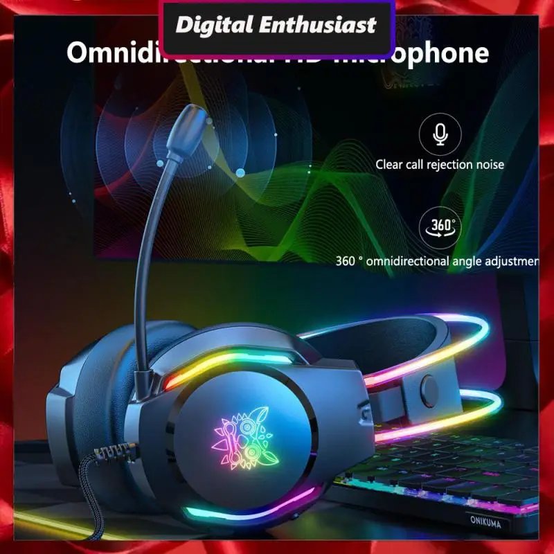 

Reduction Headset Headset Sport Luminous Noise Reduction Headset E-sports Games