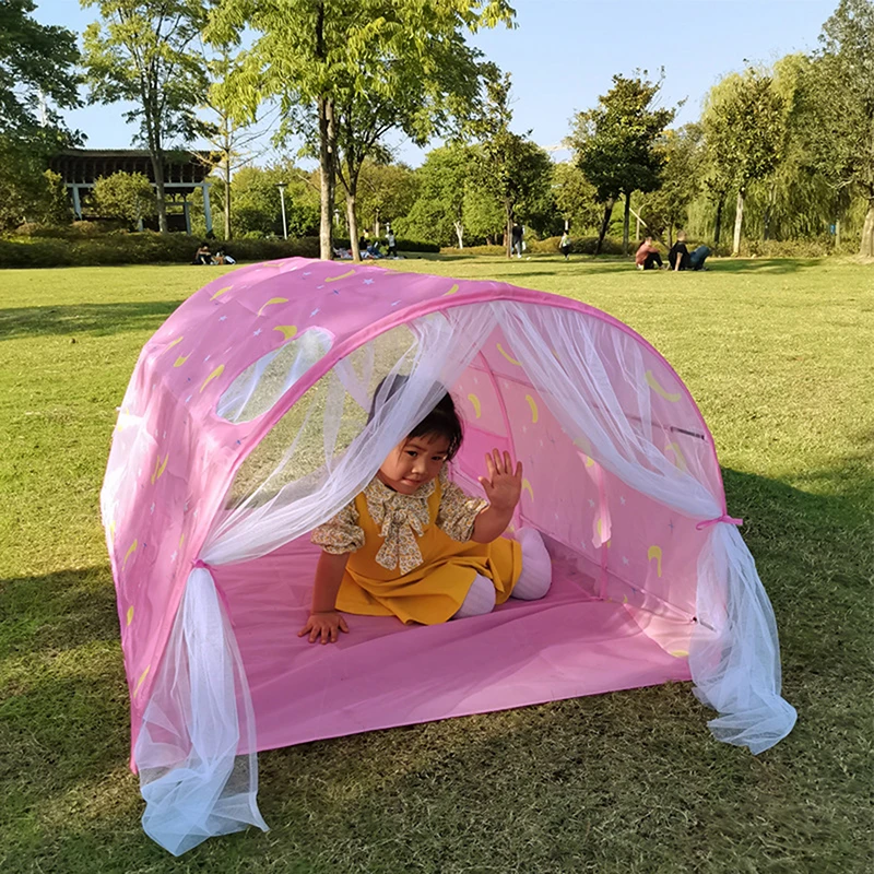 

Children Bed Tent Game House Children's Bed Play Tent Toys Baby Home Boy Girl Safe House Tunnel Tent For Toddlers Kid