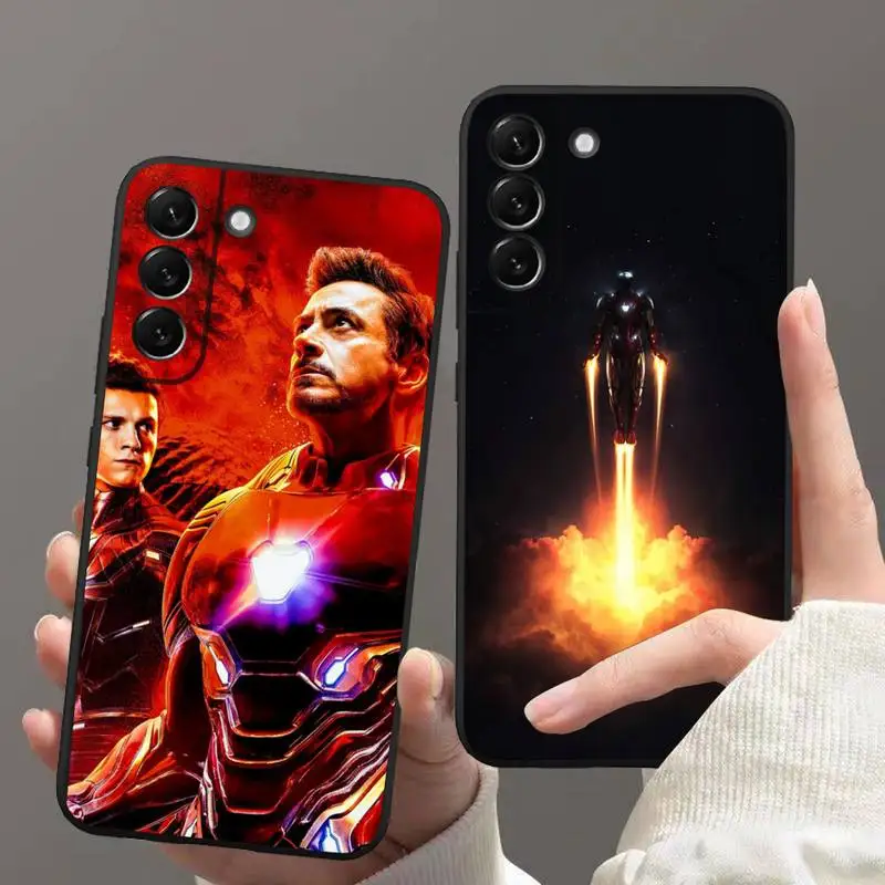 

Marvel Iron Man Phone Case for Samsung Galaxy S22 S21 Ultra S20 FE S9 Plus S10 5G lite 2020 Silicone Funda Cover