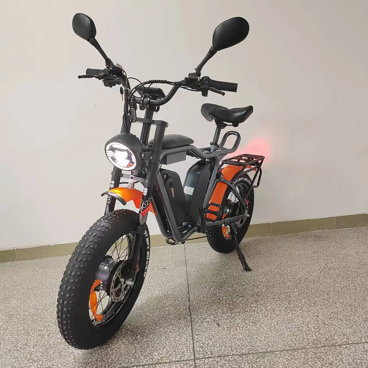 

Dual Motor 2000W Bafang Brand 44Ah52V Samsung Battery Full Suspension Hydraulic Brake Off Road Fat Tire Electric Bike