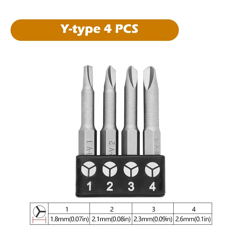 

Набор бит для отвертки в форме звезды/треугольника/U/Y, для удаления винтов, Многофункциональный ручной инструмент для электроинструментов, треугольные Биты