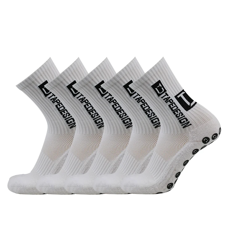 5Pairs 2023 New Anti-slip Football Socks Men Women Non-slip Soccer Basketball Tennis Sport Socks Grip Cycling Riding Socks 36-45