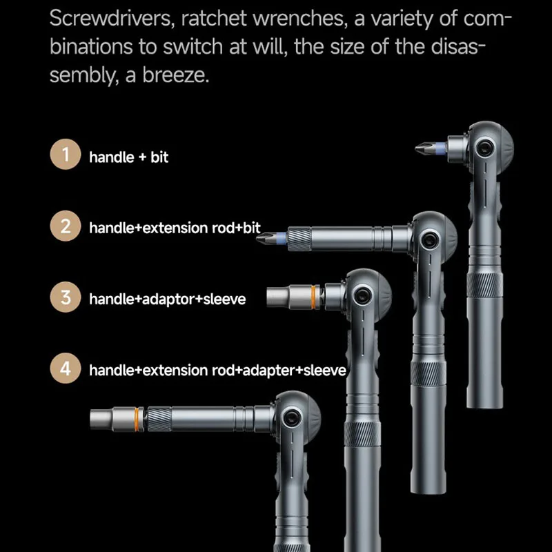 

Duke RS2 Xiaomi отвертка с храповым механизмом, комбинированный набор гаечных ключей, домашние цифровые инструменты для ремонта, ручные инструменты