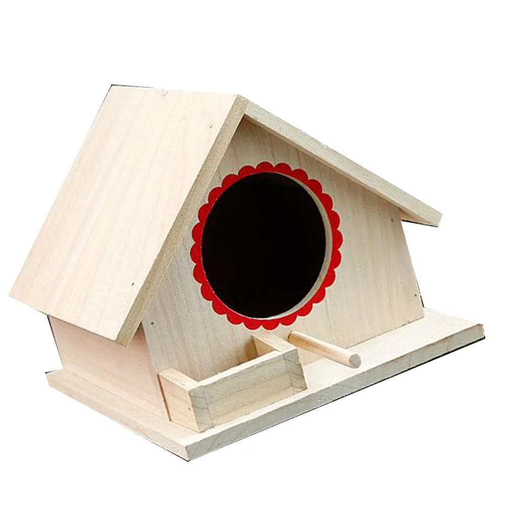 

1pc Wooden Bird Delicate Lovely Garden Decoration for Garden Office