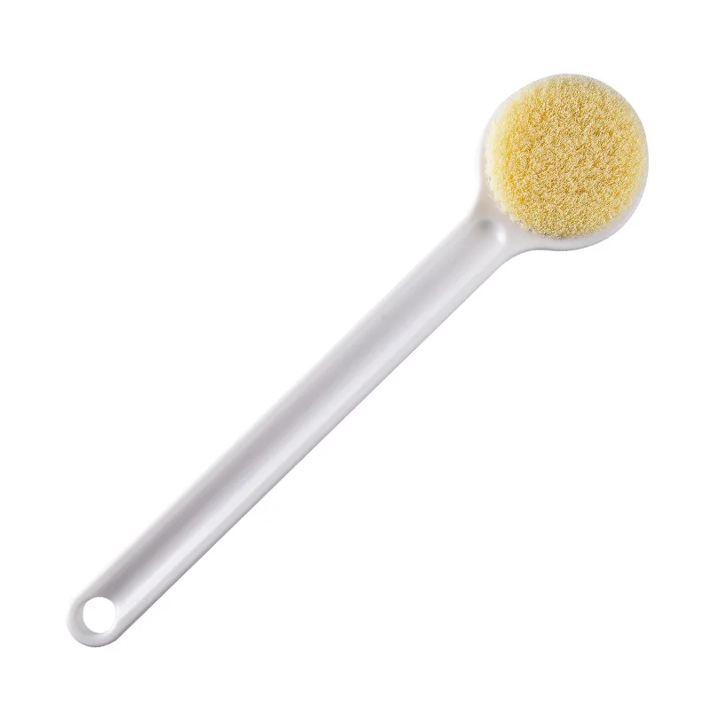 

Japanese-style long-handled bath brush portable bath massage brush nylon soft hair lazy bath brush Back Scrubber Shower Brush