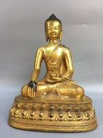 11 tibetan temple collection old bronze gilt shakyamuni double lotus terrace worship buddha town house exorcism