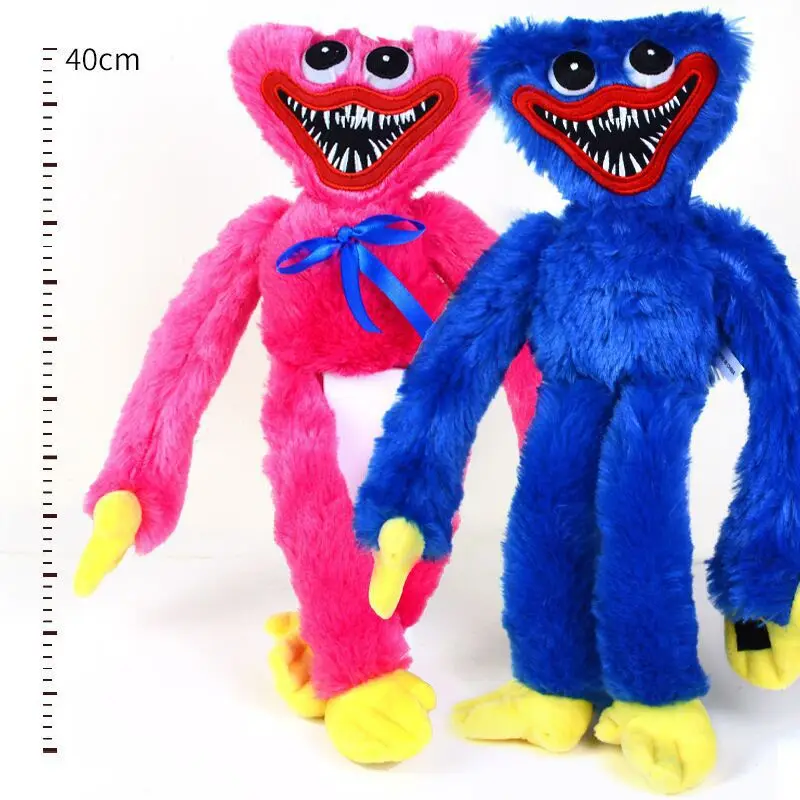 

40cm Poppy Playtime Game Toy Huggy Wuggy Cartoon Figure Doll Soft Stuffed Animal Toy Scary Toy Soft Mascot Gift Toy for Children