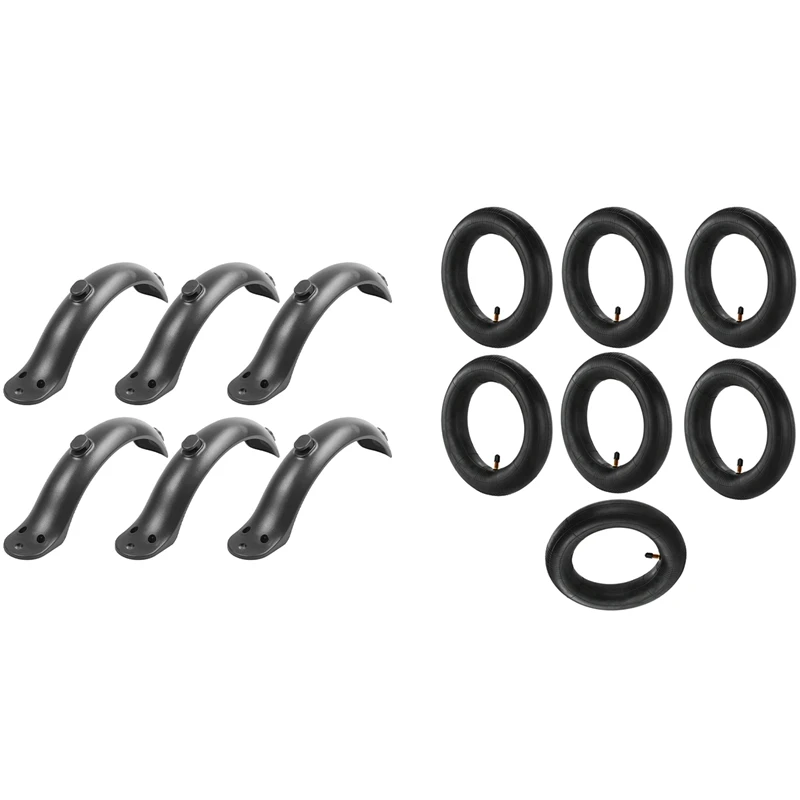 

7Pcs Electric Scooter Tire 8.5 Inch Inner Tube Camera 8 1/2X2 With 6Pcs Rear Wheel Mudguard Fender Guard