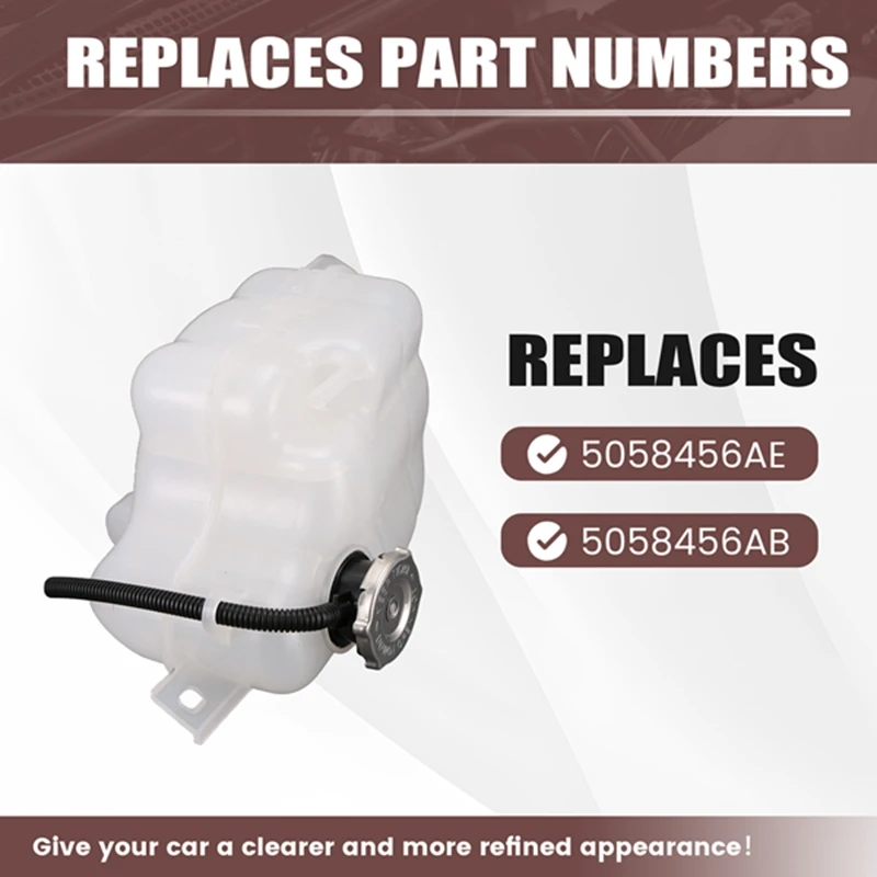 Новый резервуар для охлаждающей жидкости радиатора и крышка 5058456AE Dodge Journey 2009-2015