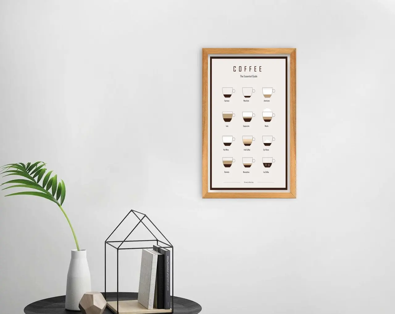 

BK Home Coffee Design Decorative Retro Wood Tablo-16 Modern Useful High Quality Reliable Decoration Gift Design Simple