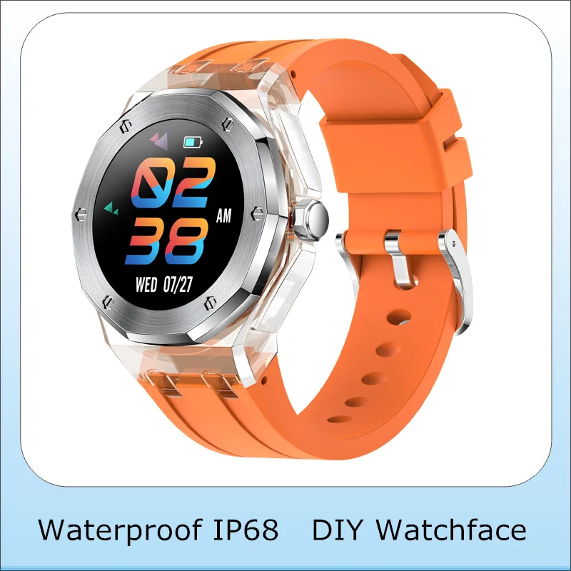 

Sports Smart Watch Waterrpoof IP68 DIY Watchface Heart Rate Monitor Blood Pressure Oxygen Call Message Notification Smartwatch