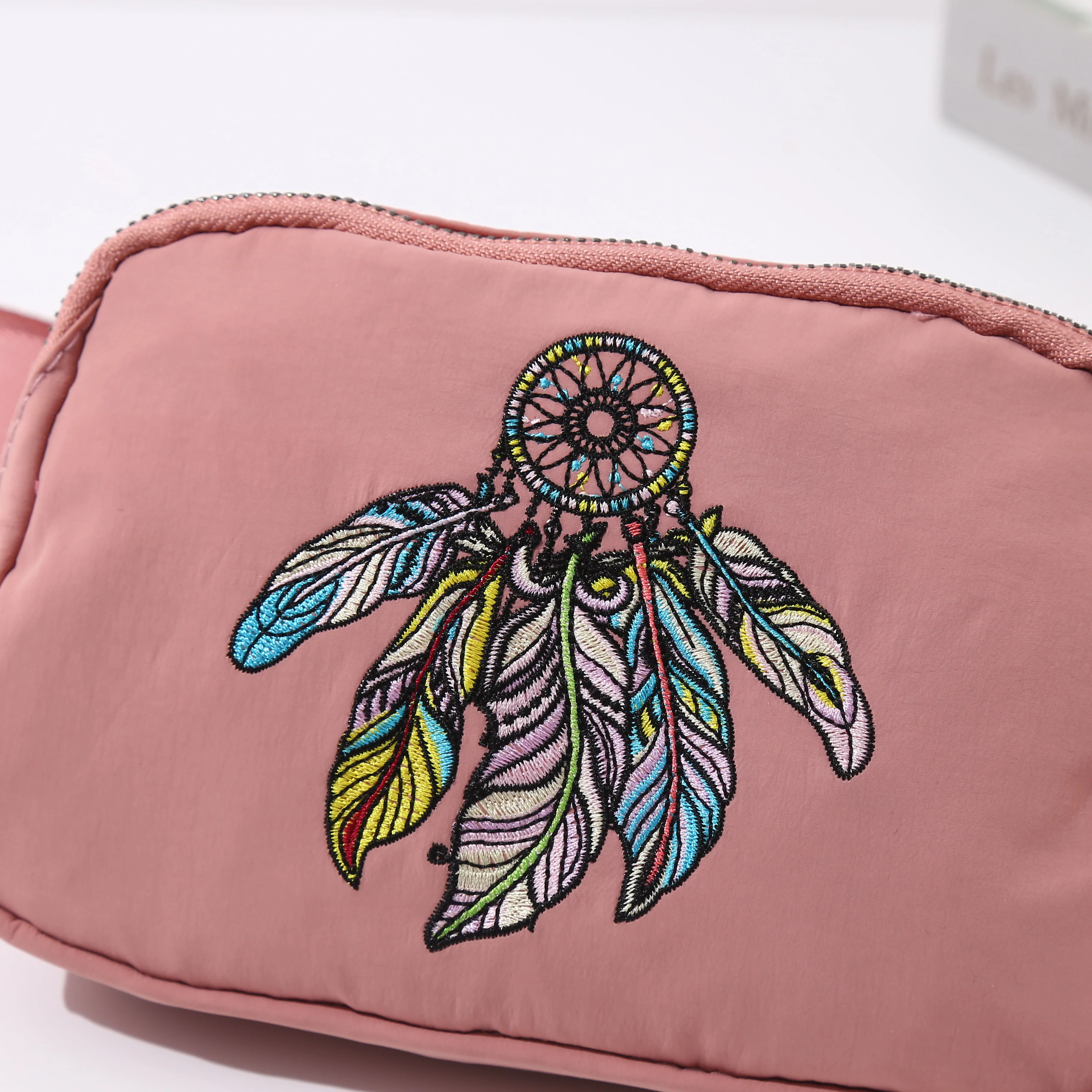 HATZZI винтажная поясная сумка с вышивкой перьями модная для женщин