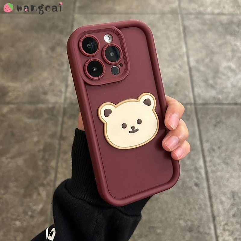 Чехол с милым медведем для Samsung Galaxy A12 M12 F12 A13 LTE A04S A14 A15 A30 M10S M20S A20S A21S чехол телефона