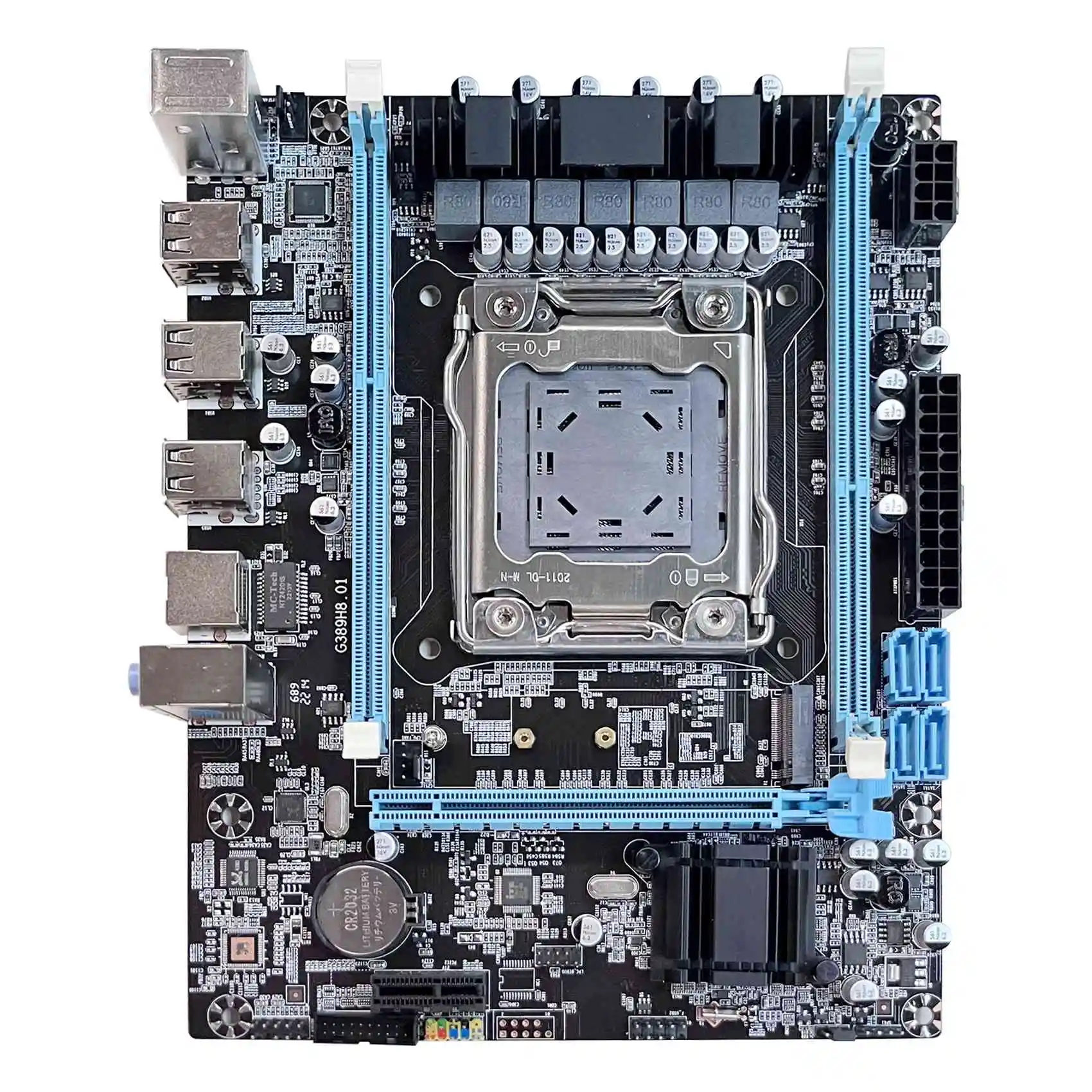 

X79 Motherboard X79 V389 M.2 NVME LGA2011 DDR3 Gigabit Network Card Support E5 2630 2640 2660 2650V2 CPU for CF LOL PUBG