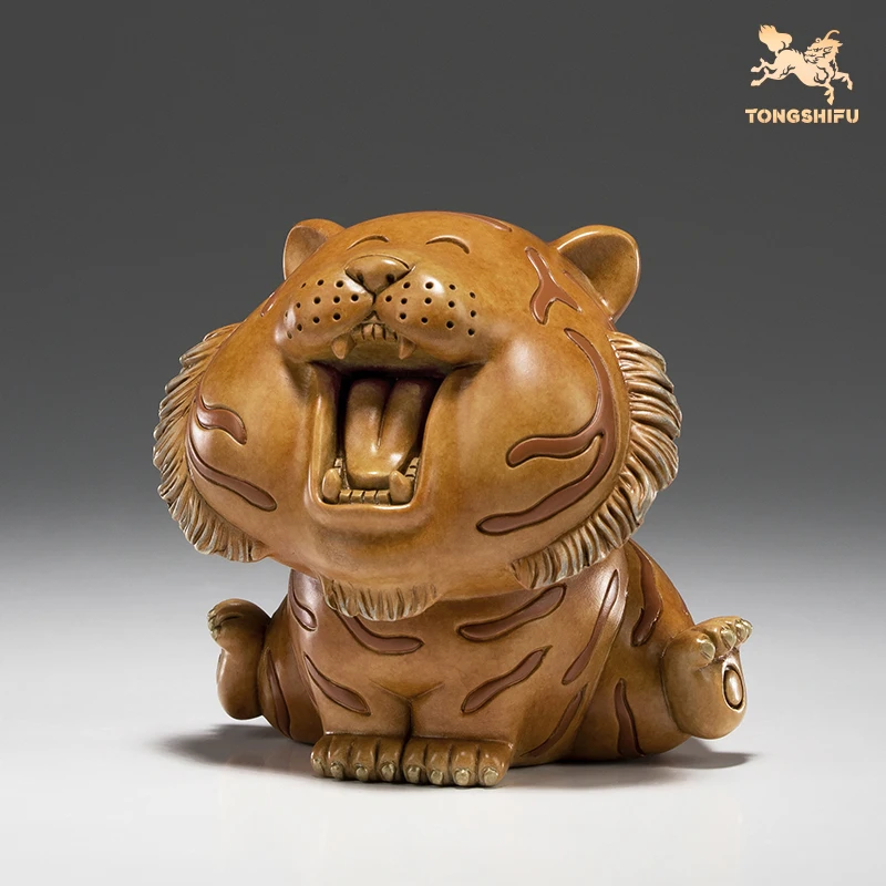 

Tiger Copper Ornaments Happy Tiger Copper Crafts Gifts Tiger Year Living Room Desktop Decorations