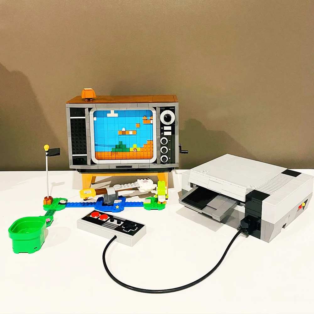 

Ideas Super TV Games Console Model compatible 71374 MOC Modular Building Blocks Bricks Educational Children Toys Gifts 2651pcs
