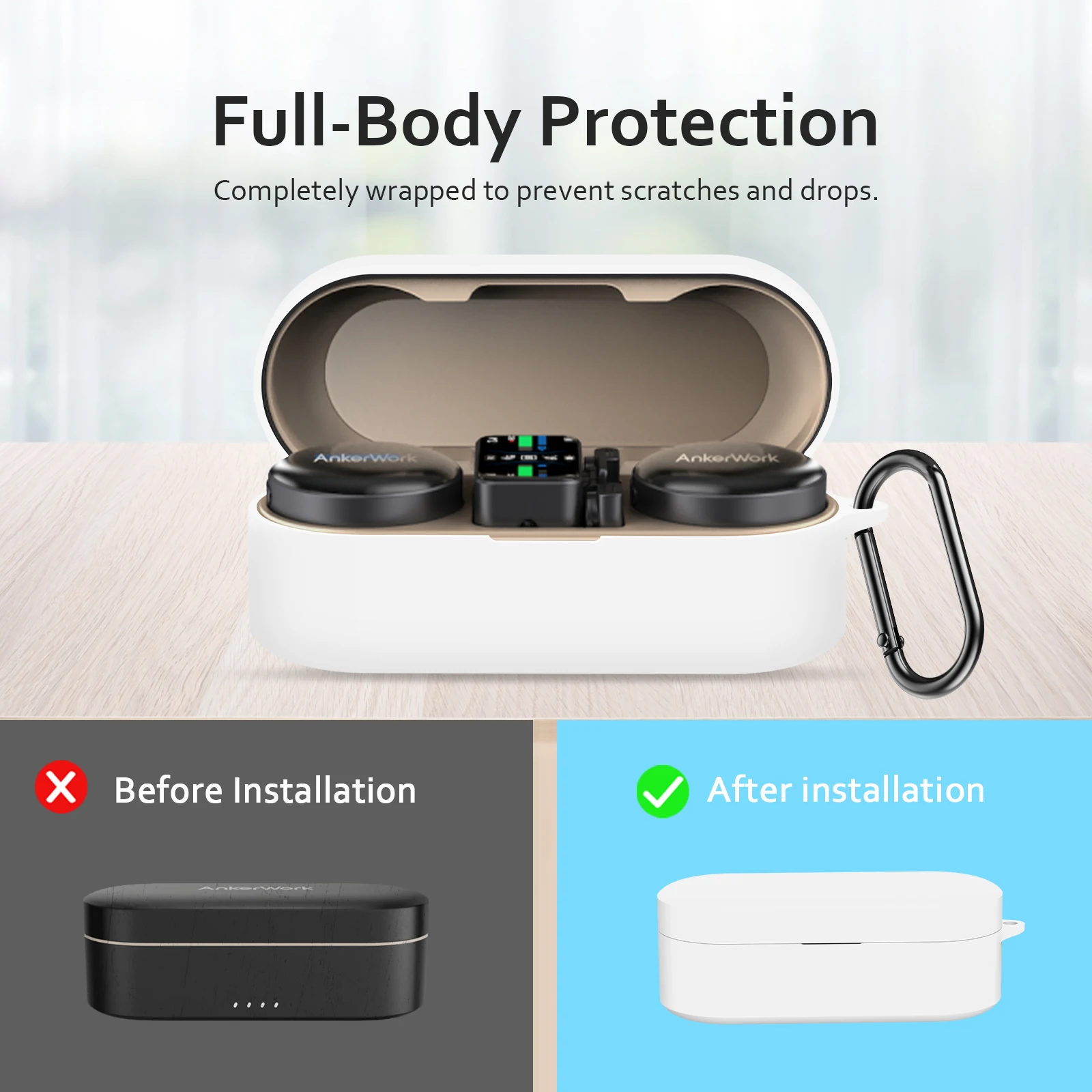 Силиконовый пыленепроницаемый чехол для беспроводного микрофона Ankerwork M650