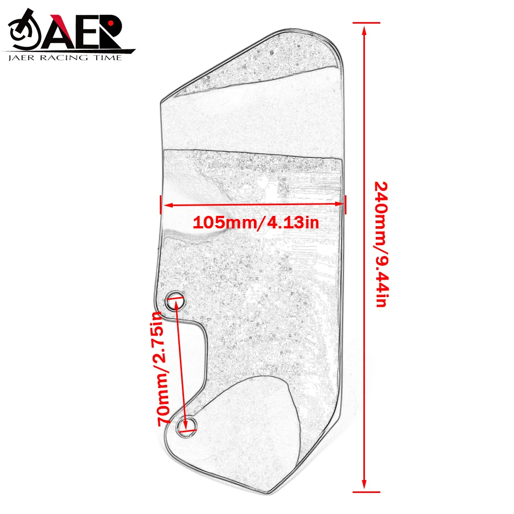 Боковой ветровой дефлектор мотоцикла лобовое стекло для BMW R1200GS ADV R1200 GS Adventure 2006-2013