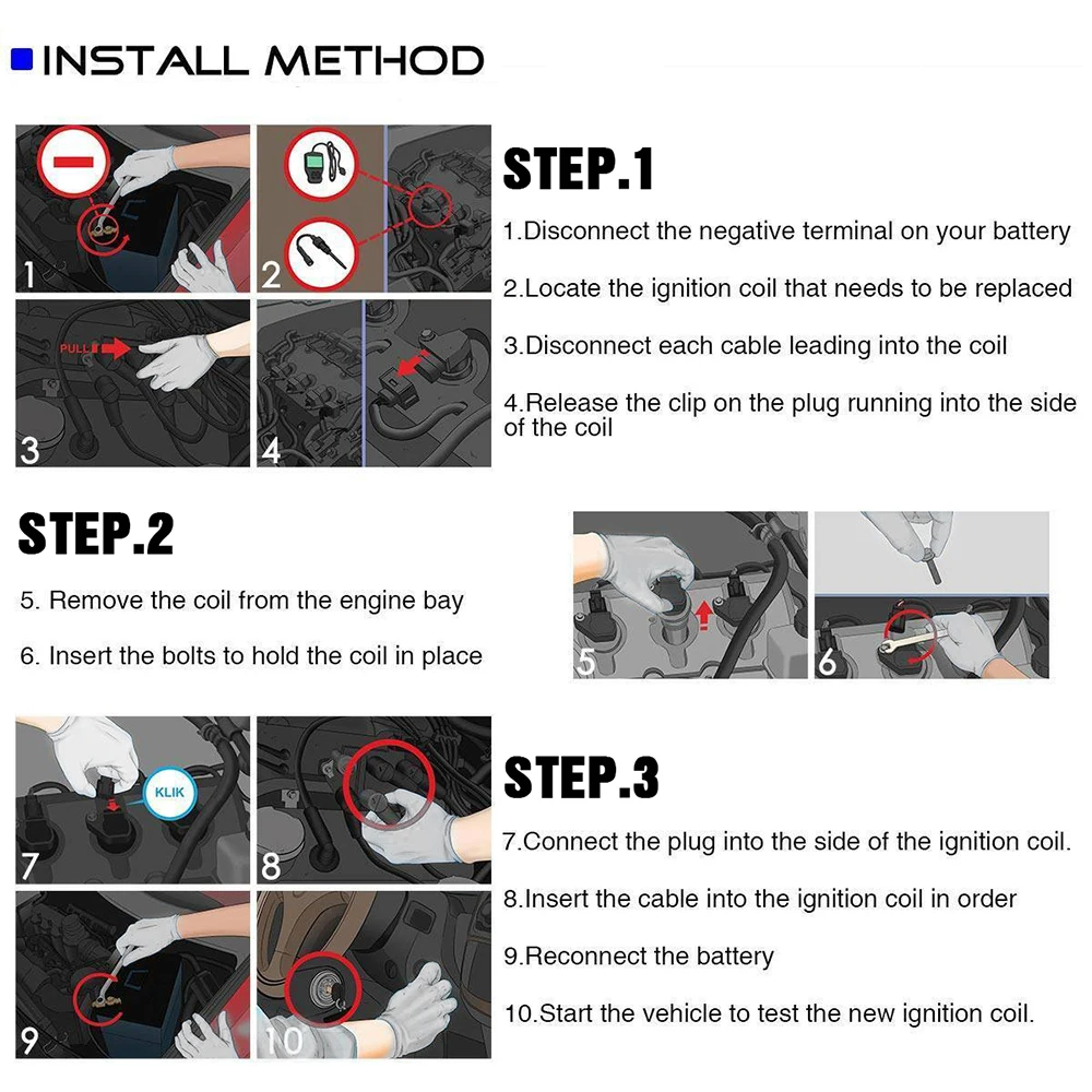 Kbkyawy Катушка зажигания для Mercedes-Benz W204 W209 C209 W212 W221 C63 CL63 CLK63 E63 AMG