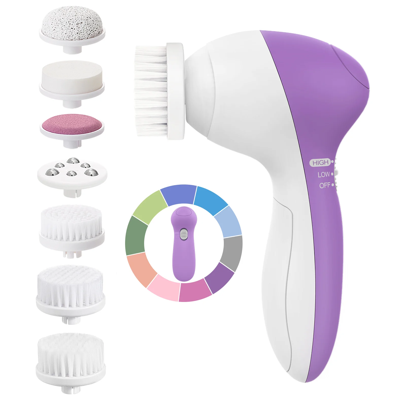 

Coslus 1 Set Face Skin Care Electric Exfoliator Face Scrubber Deep Skin Care Brush Face Brushes For Cleansing And Exfoliating