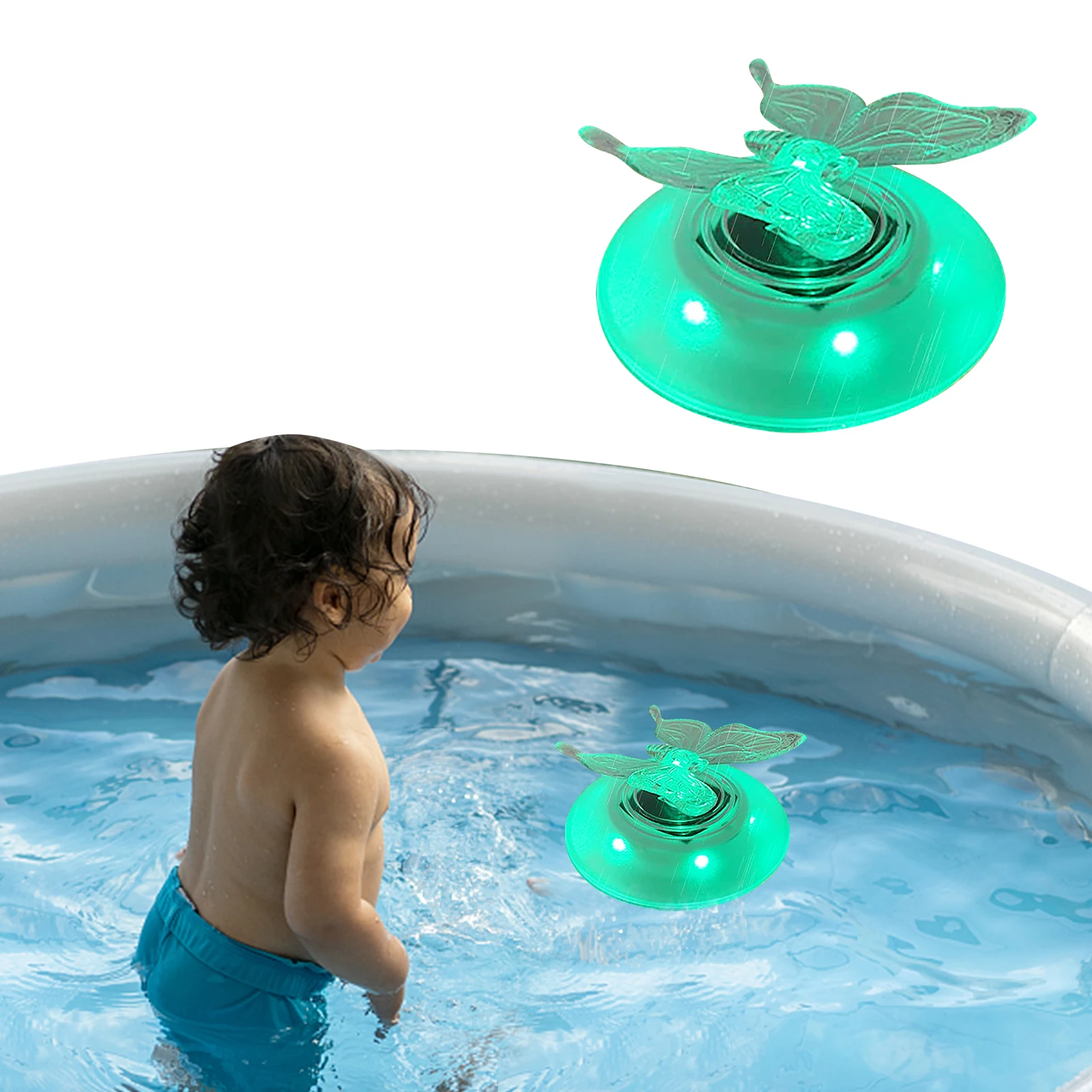 

Solar Floating Pool Lights Colorful LED Butterfly And Dragoy Light Waterproof Pool Lamp Decoration With 7 Lighting Modes